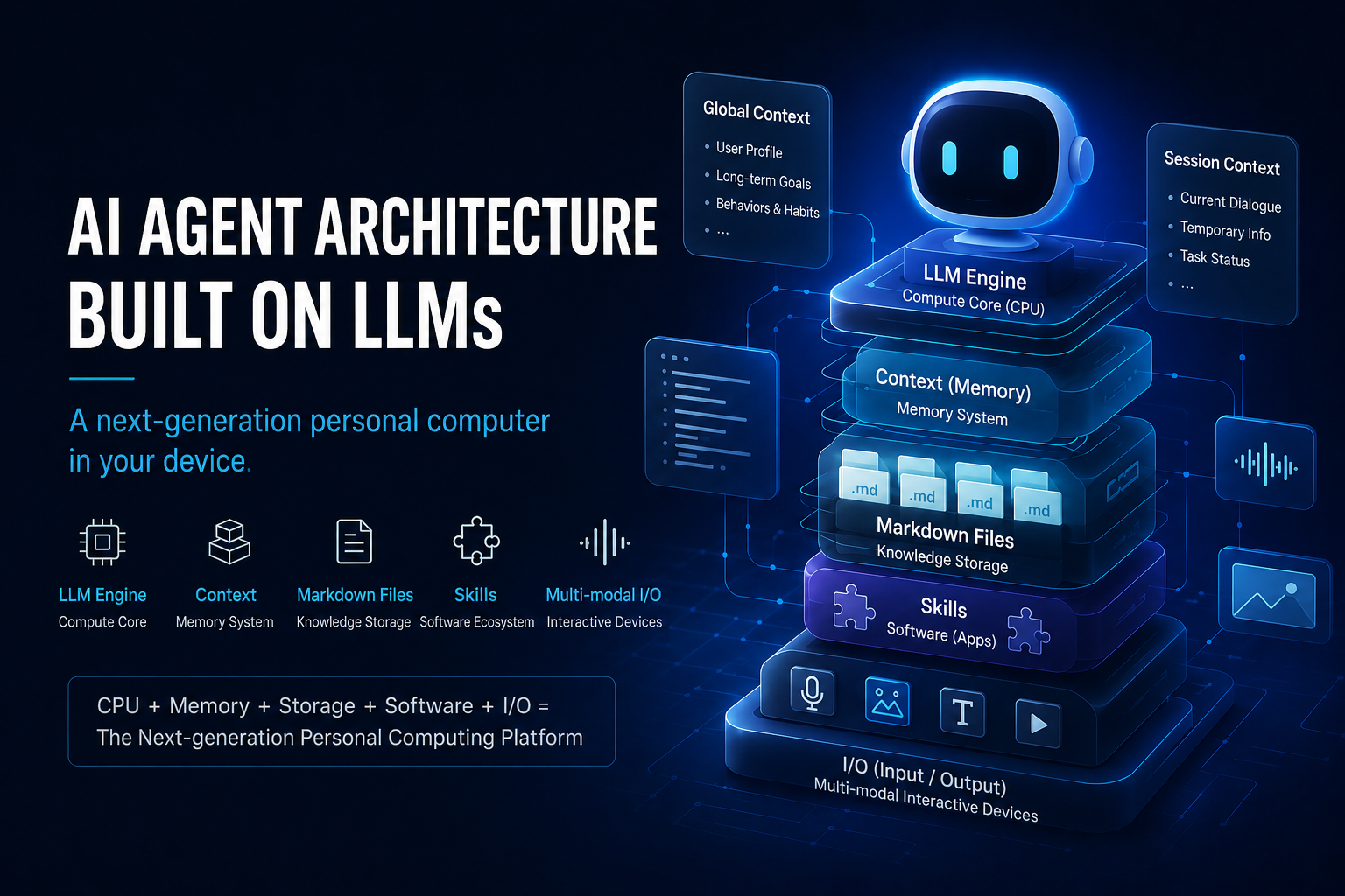 Featured image of post LLM-Based AI Agent Architecture: A New Kind of Personal Computer on Your Device